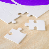 Violet Paarse volleybal Legpuzzel (Zijkant)