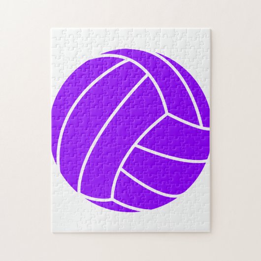Violet Paarse volleybal Legpuzzel (Verticaal)
