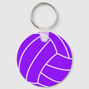 Violet Paarse volleybal Sleutelhanger