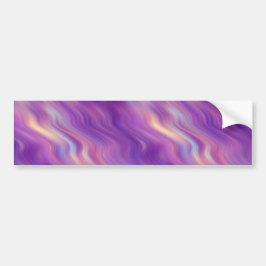 Violet Paarse Wavy Textuur Bumpersticker