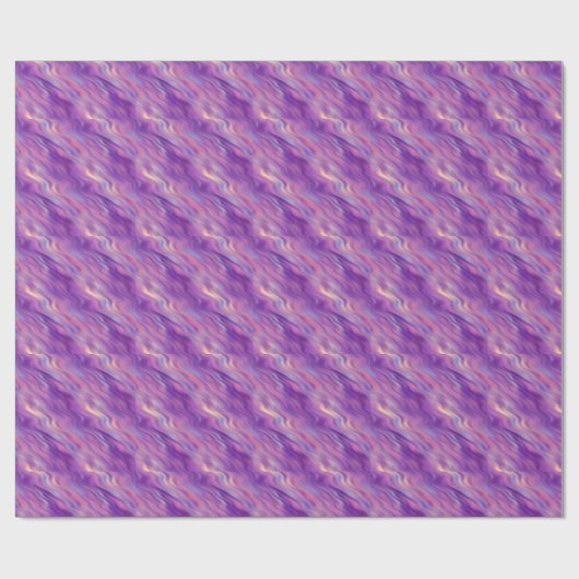 Violet Paarse Wavy Textuur Cadeaupapier (Vlak)