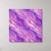 Violet Paarse Wavy Textuur Canvas Afdruk (Voorkant)