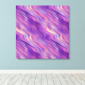 Violet Paarse Wavy Textuur Canvas Afdruk (Insitu (Houten vloer))