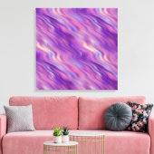 Violet Paarse Wavy Textuur Canvas Afdruk (Insitu (Woonkamer))