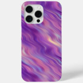 Violet Paarse Wavy Textuur Case-Mate iPhone Case (Achterkant)