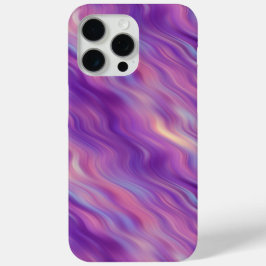 Violet Paarse Wavy Textuur iPhone 15 Pro Max Hoesje