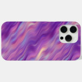 Violet Paarse Wavy Textuur Case-Mate iPhone Case (Achterkant (horizontaal))
