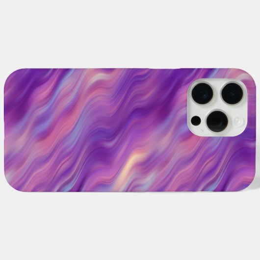 Violet Paarse Wavy Textuur Case-Mate iPhone Case (Achterkant (horizontaal))