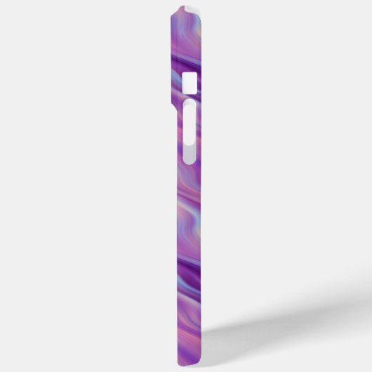Violet Paarse Wavy Textuur Case-Mate iPhone Case (Achterkant / Links)