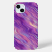 Violet Paarse Wavy Textuur Case-Mate iPhone Case (Achterkant)