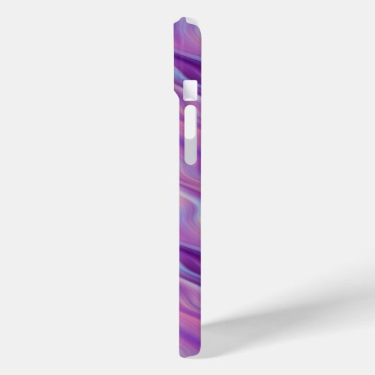 Violet Paarse Wavy Textuur Case-Mate iPhone Case (Achterkant / Links)