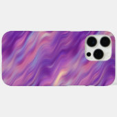 Violet Paarse Wavy Textuur Case-Mate iPhone Case (Achterkant (horizontaal))