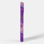 Violet Paarse Wavy Textuur Case-Mate iPhone Case (Achterkant / Rechts)