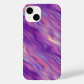 Violet Paarse Wavy Textuur Case-Mate iPhone Case (Achterkant)