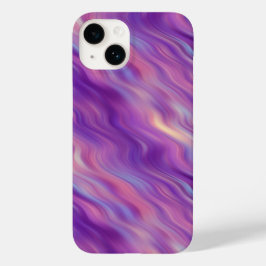 Violet Paarse Wavy Textuur Case-Mate iPhone Case