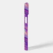Violet Paarse Wavy Textuur Case-Mate iPhone Case (Achterkant / Rechts)