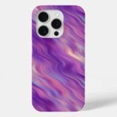 Violet Paarse Wavy Textuur Case-Mate iPhone Case (Achterkant)