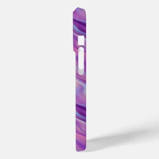 Violet Paarse Wavy Textuur Case-Mate iPhone Case (Achterkant / Links)