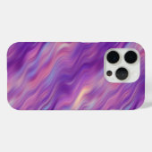 Violet Paarse Wavy Textuur Case-Mate iPhone Case (Achterkant (horizontaal))