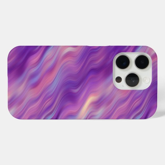Violet Paarse Wavy Textuur Case-Mate iPhone Case (Achterkant (horizontaal))