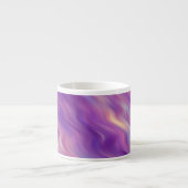 Violet Paarse Wavy Textuur Espresso Kop (Voorkant)