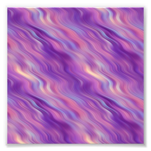 Violet Paarse Wavy Textuur Foto Afdruk (Voorkant)