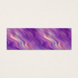 Violet Paarse Wavy Textuur Mini Visitekaartjes