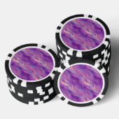 Violet Paarse Wavy Textuur Pokerchips (Opstapeling)