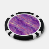 Violet Paarse Wavy Textuur Pokerchips (Enkel)