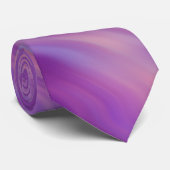 Violet Paarse Wavy Textuur Stropdas (Opgerold)
