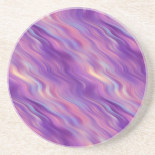 Violet Paarse Wavy Textuur Zandsteen Onderzetter