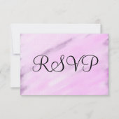 Violet Paarse witte Waterverf RSVP-Kaarten RSVP Kaartje (Voorkant)