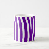 Violet Paarse Zebra Stripes Koffiemok (Center)