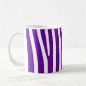 Violet Paarse Zebra Stripes Koffiemok (Links)