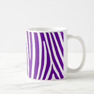Violet Paarse Zebra Stripes Koffiemok