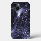 Violet paarse zwarte abstracte melkweg Case-Mate iPhone case (Achterkant)