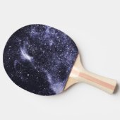 Violet paarse zwarte abstracte melkweg tafeltennisbatje (Zijkant)