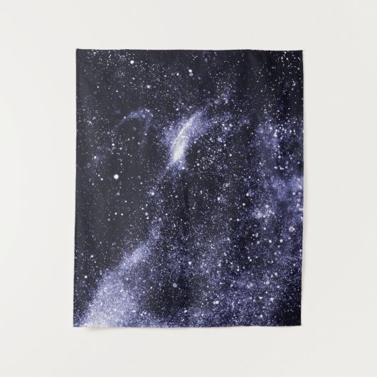 Violet paarse zwarte abstracte melkweg wandkleed (Voorkant)