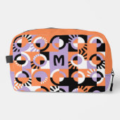 Violet Paarse Zwarte Perzik Sinaasappel Mideeuwse  Toilettasje (Voorkant)