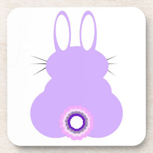Violet Paasbunny harde Onderzetters