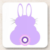 Violet Paasbunny harde Onderzetters (Voorkant)
