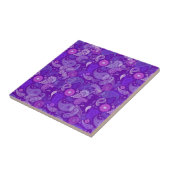 Violet paisley tegeltje (Zijkant)