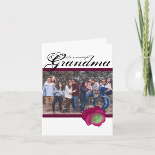 Violet Pansy Moederdag Kaart voor oma