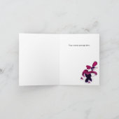 Violet Pansy Moederdag Kaart voor oma (Binnen)