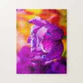 Violet Parrot Tulip Colorful Scene Legpuzzel (Verticaal)
