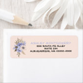 Violet pasta peach Vijf Petal Wilde Rozen Aangepas Etiket (Insitu)