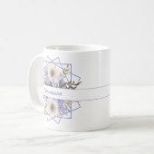 Violet Pastel Five Petal Wild Roos Custom Koffiemok (Voorkant links)