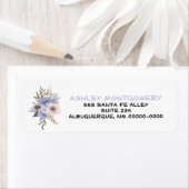 Violet Pastel Peach Wilde Rozen Aangepast Etiket (Insitu)