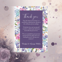 Violet pastel wildflower groen bruiloft