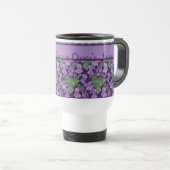 Violet Pattern Travel Mug to Personate Reisbeker (Voorkant rechts)